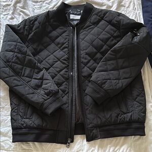 Calvin Klein Black Quilted Bomber Jacket